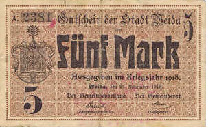 Germany, 5 Mark, 540.01