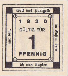 Germany, 1 Pfennig, 703.1