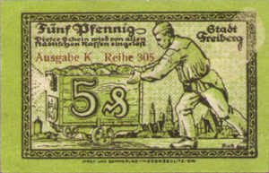 Germany, 5 Pfennig, F19.4b