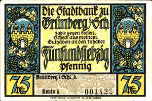 Germany, 75 Pfennig, 490.1a