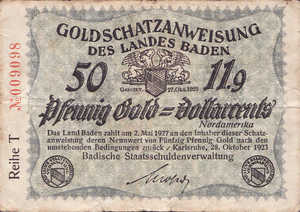 Germany, 50 Gold Pfennig, K004b.3