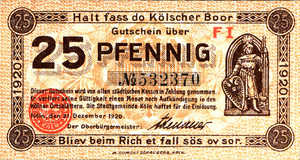 Germany, 25 Pfennig, K30.14b