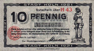 Germany, 10 Pfennig, K30.18a