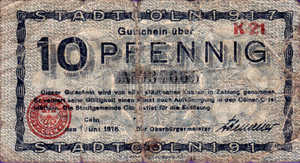 Germany, 10 Pfennig, K30.4a