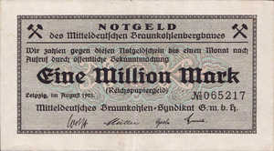 Germany, 1,000,000 Mark, 3086b
