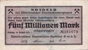 Germany, 5,000,000 Mark, 3086a