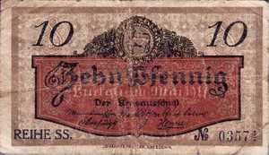 Germany, 10 Pfennig, L66.6