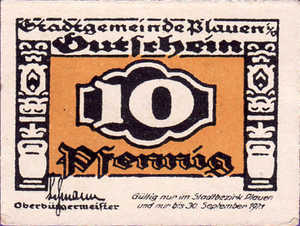 Germany, 10 Pfennig, P26.6d