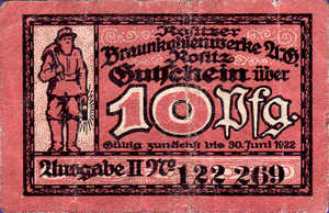 Germany, 10 Pfennig, 168.2