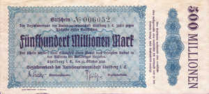 Germany, 500,000,000 Mark, 4892i