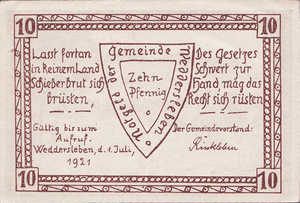 Germany, 10 Pfennig, 1386.2b