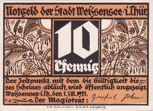 Germany, 10 Pfennig, 1404.1