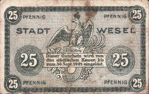 Germany, 25 Pfennig, W31.2a
