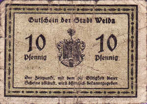 Germany, 10 Pfennig, W17.2a