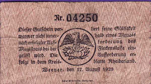 Germany, 25 Pfennig, W15.1e