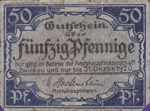 Germany, 50 Pfennig, Z22.5b