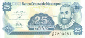 Nicaragua, 25 Centavo, P170 Sign.1
