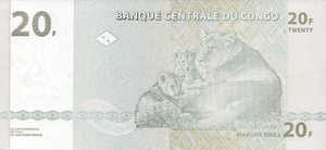 Congo Democratic Republic, 20 Franc, P94A