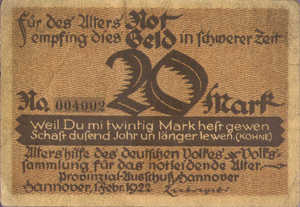 Germany, 20 Mark, 569.1a