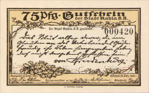 Germany, 75 Pfennig, 668.6c