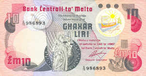 Malta, 10 Lira, P36b