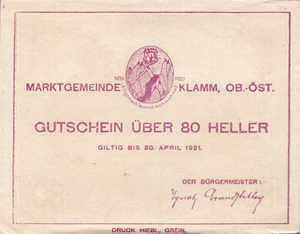 Austria, 80 Heller, FS 453a