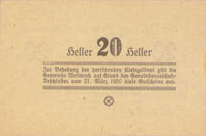 Austria, 20 Heller, FS 610IIIa