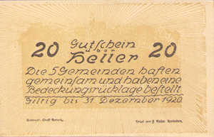 Austria, 20 Heller, FS 665c