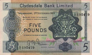 Scotland, 5 Pound, P198