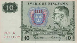 Sweden, 10 Krone, P52r1 v6