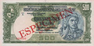 Uruguay, 500 Peso, P40s