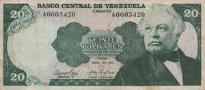 Venezuela, 20 Bolivar, P53a