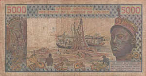 West African States, 5,000 Franc, P208Bp