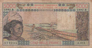 West African States, 5,000 Franc, P208Bp