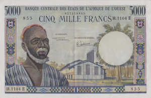 West African States, 5,000 Franc, P504Ed