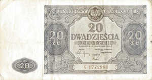 Poland, 20 Zloty, P127