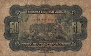 Belgian Congo, 50 Franc, P16g