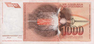 Bosnia and Herzegovina, 1,000 Dinar, P2r