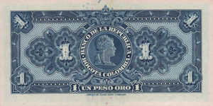 Colombia, 1 Peso Oro, P380c