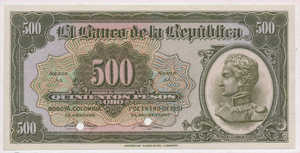 Colombia, 500 Peso, P391p2