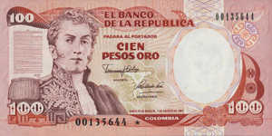 Colombia, 100 Peso Oro, P426Ar