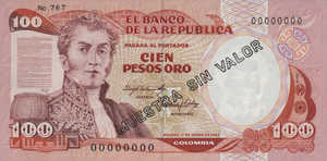 Colombia, 100 Peso Oro, P426s