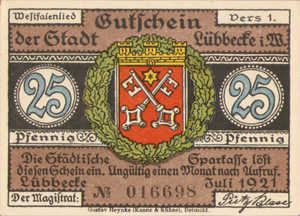 Germany, 25 Pfennig, 819.2a