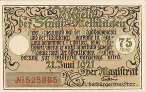 Germany, 75 Pfennig, 877.2