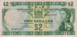 Fiji Islands, 2 Dollar, P72a