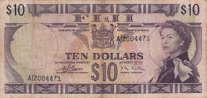 Fiji Islands, 10 Dollar, P74a