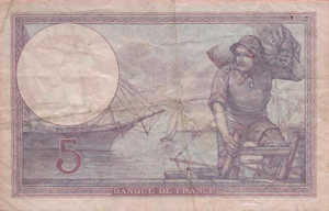 France, 5 Franc, P72b, 03-05