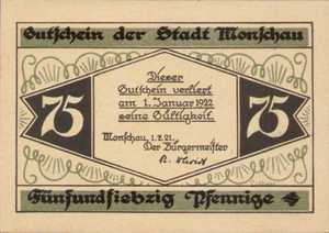 Germany, 75 Pfennig, 897.2