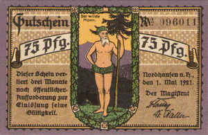 Germany, 75 Pfennig, 987.1a