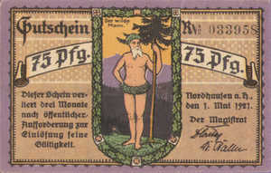 Germany, 75 Pfennig, 987.1d